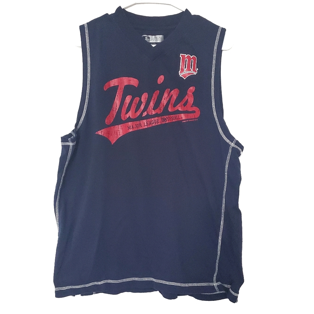 Minnesota Twins Baseball Sports Tank Top L Blue